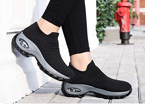 Zapatos de Trabajo Muy cómodos para Trabajos de hostelería y no resbalan-UniseZapatos Casuales Muy cómodos para Trabajos de hostelería y no resbalan-Unisex-adultox-Adulto (39 EU, Negro)