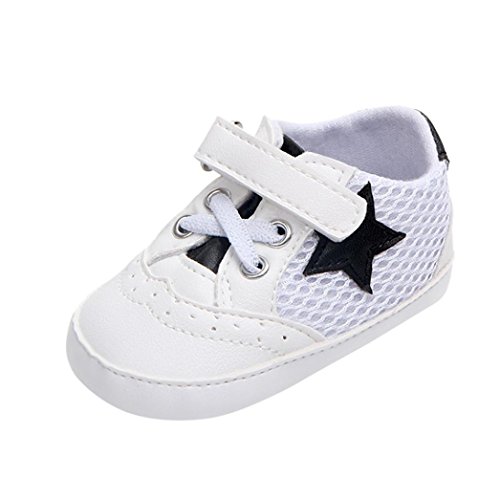 Zapatos de Verano para Bebé Yesmile Zapatos de Malla de Deporte con la Patrón Estrella Sandalias Causales Antideslizante con Suave Suela Zapatillas Bucle de Gancho (11, Negro)