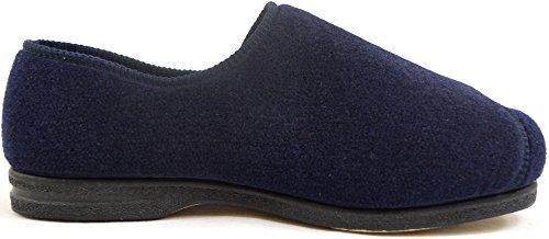 Zapatos ortopédicos para hombre con amplitud EEE, ajustables, color Azul, talla 44