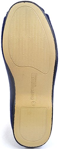 Zapatos ortopédicos para hombre con amplitud EEE, ajustables, color Azul, talla 44