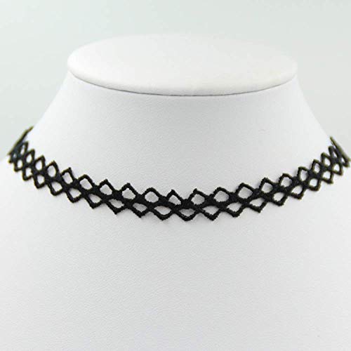 ZCC Europeo Y Americano Popular Cuello Cadena Gargantilla Collar De Combinación 30-Pieza Mujer Creativa De Encaje Collar Clavícula