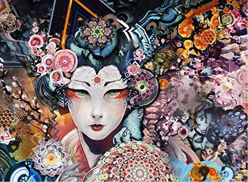 ZDWTXA Rompecabezas de Madera 1000 Piezas El Juego Educativo de Juguetes para niños Adultos de Maquillaje para Mujeres Puede Aceptar una decoración Personalizada Personalizada para el hogar