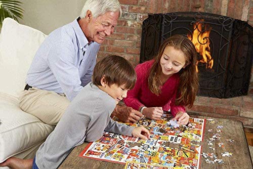 ZDWTXA Rompecabezas de Madera 1000 Piezas Rompecabezas de Madera para niños Edad Colorido océano Agua Cielo Puesta de Sol Perro clásico Adultos niños Sala de Estar Cocina decoración 50 * 75 cm