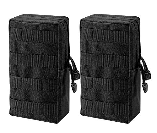 Zeato Molle Pochette multifonction tactique compacte et imperméable à suspendre à la taille pour tous les jours