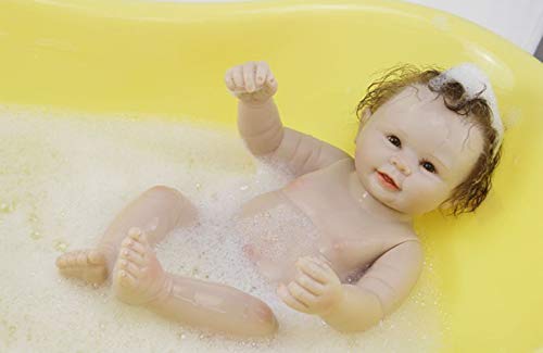 ZELY 55 cm Reborn Muñeca Bebé Cuerpo Entero Silicona Real Ojos Abiertos Baby Doll Boys Magnético Juguetes 22 Inch