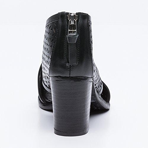 Zerimar Botines de Piel | Botines Piel Mujer | Botines Peep Toes Mujer | Peep Toe Mujer