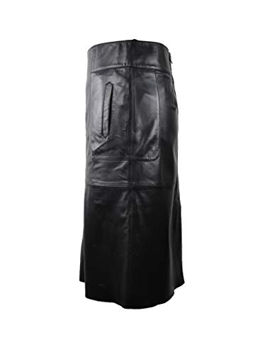 Zerimar Falda Ante | Falda de Cuero | Falda Mujer Casual | Faldas Piel Mujer | Falda Larga Mujer | Faldas Piel de Ante Mujer | Falda Cuero Larga