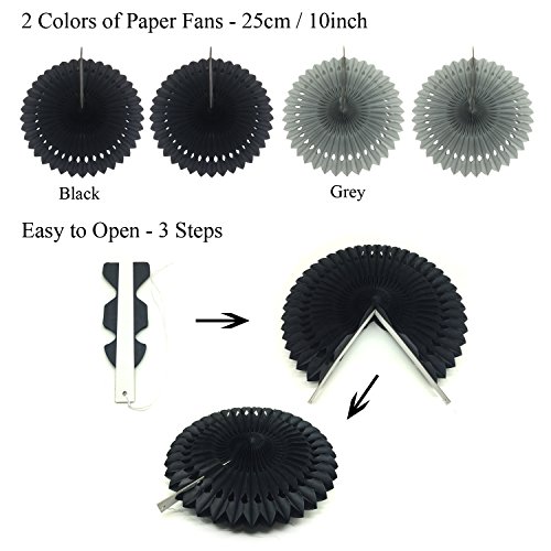 Zerodeco Cumpleaños Decoraciones, Pancartas de Banderines de Happy Birthday Incluyendo Banner, Papel de Tejido Pom Pom Ball linternas, Flores, Cintas, Globos