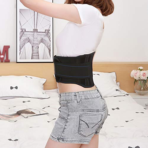 ZFF Cinturón De Apoyo Lumbar/For La Espalda, Auto-Calentamiento, Terapia Magnética, Ajustable, Mejora El Alivio De La Postura del Dolor Y La Prevención De Lesiones, For Hombres Y Mujeres (Size : L)