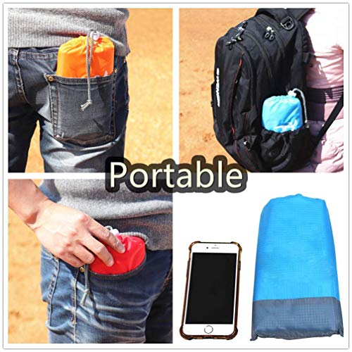 ZFYQ Alfombras de Playa, 140 x 200 cm Manta de Picnic Impermeable con 4 Estaca Fijo para la Playa Acampar Picnic y Otra Actividad al Aire Libre