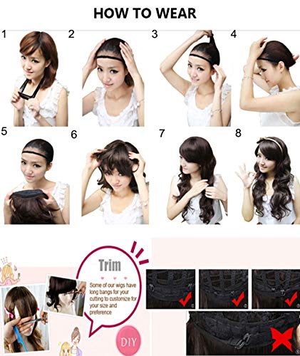 ZGYQGOO Peluca de Fiesta de Cosplay de Disfraz de Anime de 24"60 cm de Largo, Pelucas de Pelo Completo sintéticas Resistentes al Calor sedosas con Flequillo para Mujeres (24" Rizado, Blanco)