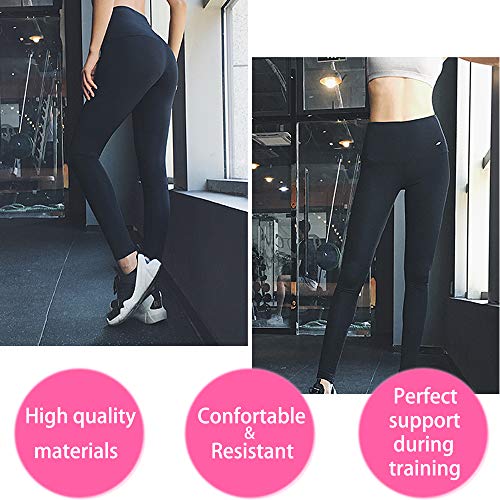 ZHENROG Pantalones para Adelgazar, Mallas Deportivas Mujer, Pantalón de Sudoración Adelgazantes, Leggins Anticeluliticos Fitness, Mallas Termicas de Neopreno para Deporte (M)