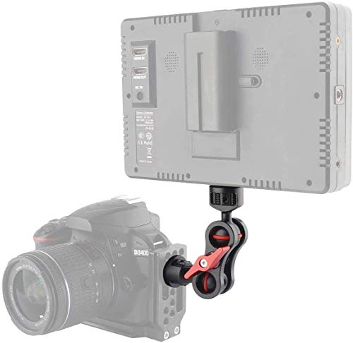 Zhiyou Brazo Mágico Articulado con Cabeza de Bola Doble de 1/4" para Monitores (Versión más Fuerte)