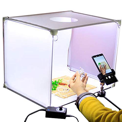 ZHOUHUAW Caja De Luz De Estudio, Kit De Iluminación para Fotografía De Mesa, Tienda De Tiro De 40 * 40 Cm con Caja De Luz,Mini Cabina De Tiro, Tienda De Campaña Profesional,60cm