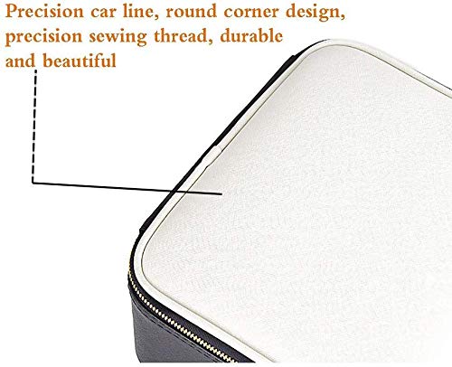 ZHPBHD Portátil de viaje bolsa de cosméticos bolsa de cosméticos, maquillaje bolsa de almacenamiento cepillo cremallera impermeable grande hombres y de mujeres bolso cosmético, cosmético blanco Caja d