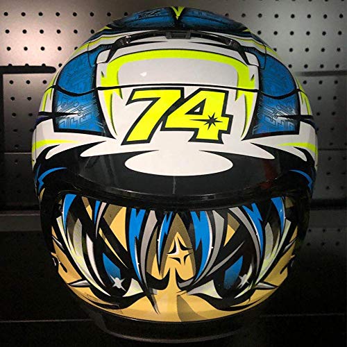 ZHXH Casco Integral De Motocicleta Cara Antivaho Ocular Casco De Carreras Fuera De Carretera,2,L