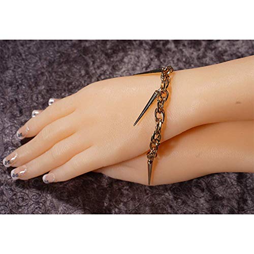 ZHYJJ Tamaño de la Mano Modelo de la Mano Arte de uñas Práctica Reloj de joyería Exhibición Disparo Mostrar Accesorios Modelo de Conferencia Maniquí Femenino de Silicona