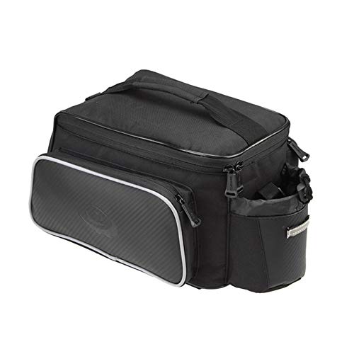 Zidao Bicicleta Bolsa De Transporte, Compartimiento Equipaje Maletas Resistente Al Agua para Bicicletas del Tronco Asiento Bolsas Sillín Ciclistas Que Acampan La Motocicleta Tours,Negro