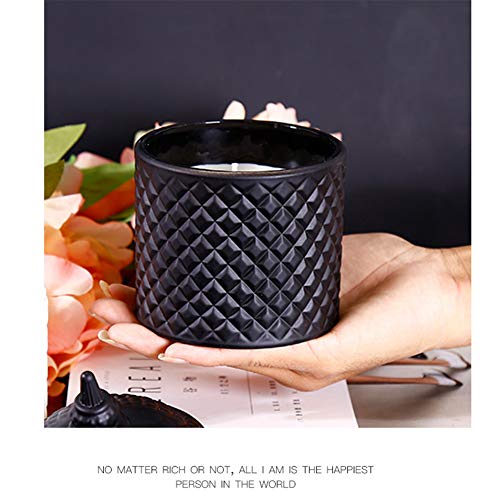 Zidao Estilo nórdico pequeña Vela perfumada,cerámica Negra explosión Creativa Venta al por Mayor Regalos Personalizados Vela perfumada de cerámica,Negro