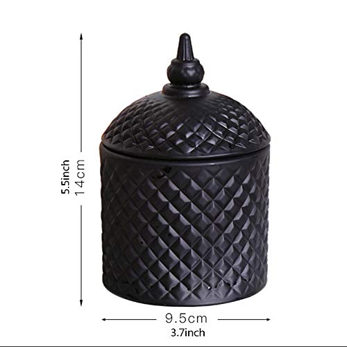 Zidao Estilo nórdico pequeña Vela perfumada,cerámica Negra explosión Creativa Venta al por Mayor Regalos Personalizados Vela perfumada de cerámica,Negro