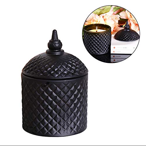 Zidao Estilo nórdico pequeña Vela perfumada,cerámica Negra explosión Creativa Venta al por Mayor Regalos Personalizados Vela perfumada de cerámica,Negro