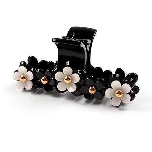 Zidao Horquilla De La Mujer, Plástico Clips Flor del Plátano por Las Mujeres Torsión Titular Cola Caballo Elegante Pelo Garra Accesorios Broches Muchacha,A