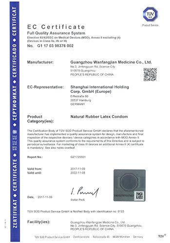 Zioxx H2O Condón de piel a piel Lubricante de ácido hialurónico (paquete de 10)