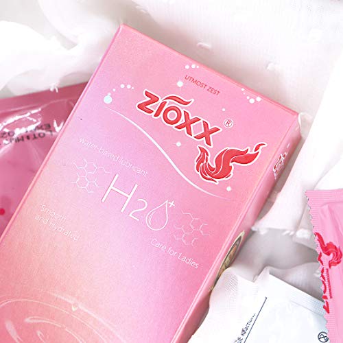 Zioxx H2O Condón de piel a piel Lubricante de ácido hialurónico (paquete de 10)