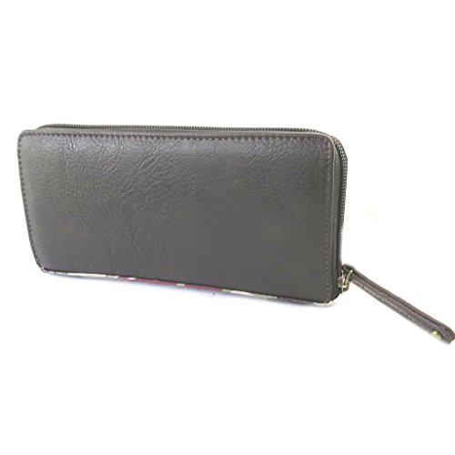 Zip cartera 'Gabol'violeta topo - 20x10x3 cm.