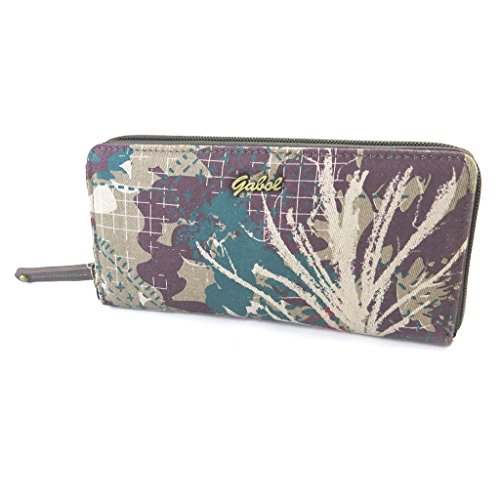 Zip cartera 'Gabol'violeta topo - 20x10x3 cm.