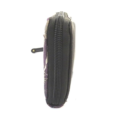 Zip cartera 'Gabol'violeta topo - 20x10x3 cm.