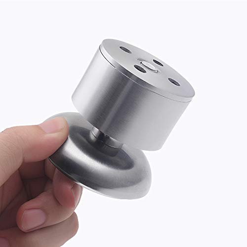 Ziyero Pies Nivelados Ajustables Acero Inoxidable Espesar Patas para Muebles Metal Cocina Alfombrilla de Goma, Fácil de Instalar, Adecuado para Mesas, Armarios, Sofás, Camas Etc—4 Piezas (Plateado)