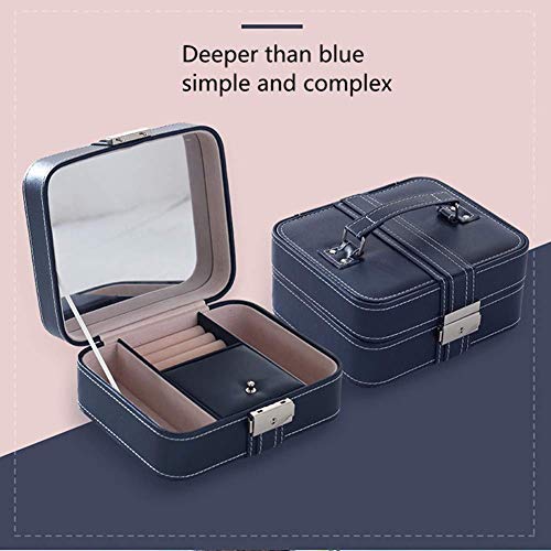 ZJZ Nueva Caja de joyería de Cuero de PU Caja de Almacenamiento de joyería portátil portátil Caja de joyería Dulce Japonesa