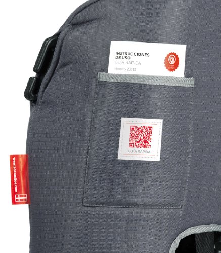 ZOE&JOE Scandinavian ZJ213 Silla de coche para niños - Grupos 1, 2 Y 3 de 9-36 kg gris y roja. Normativa Europea ECE R44/04