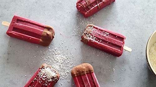 ZOLLNER24 Molde de Silicona para 10 Helados o Polos, con palitos de Madera