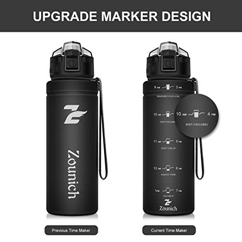 ZOUNICH Botella Agua Deporte, Botella Agua Niños sin BPA Reutilizable Plástico Tritan - 500 ml / 700 ml / 1 l / 1.2 l, Cantimploras para Te con Filtro, para Infantil, Gimnasio, Bicicleta