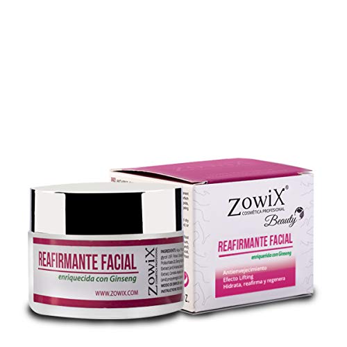 ZOWIX. Reafirmante facial efecto lifting. Crema rejuvenecedora y reparadora. Antiarrugas con efecto tensor instantaneo. 50 ml.