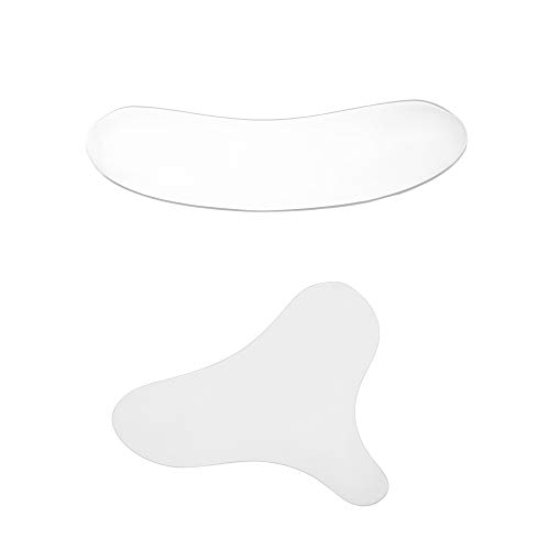 zroven Reutilizable Anti Arrugas Pecho Pad + Cuello Pad Silicona Eliminación transparente Parche Cuidado de la piel Eliminar arrugas Líneas finas