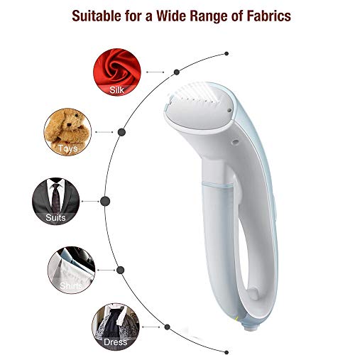 ZTCWS Mini portátil Vapor para la Ropa de Prendas de Vestir, portátil de Viaje vaporizador, Potente Plancha Las Arrugas Remover for/Home del Recorrido, Compacto Hierro Vapor