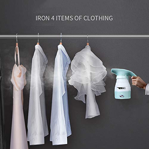 ZTCWS Vapor de la Ropa, 600W portátil Plegable Ropa con Vapor 100ML del Tanque de Agua, Potente Plancha Las Arrugas Remover for/Home del Recorrido