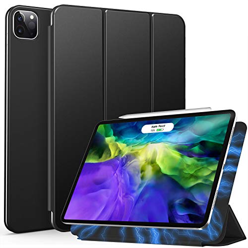 ZtotopCase Funda para iPad Pro 11 Pulgadas 2020, Respaldo magnético Inteligente Smart Cover Auto-Sueño/Estela,Estuche iPad Pro 11 2020, Negro