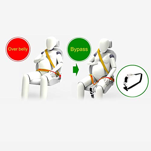 Zuwit Ajustador De Cinturón De Seguridad Para Mujeres Embarazadas, Comodidad Para El Vientre De Las Madres Embarazadas, Un Cinturón De Protección Imprescindible Para Las Madres Embarazadas (Blanco)