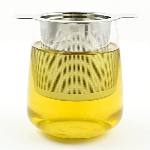 ZWOOS Filtro para el té, Infusor de Té Acero Inoxidable con Tapa para Tazas de Té, Tétera