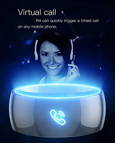 ZYD R4 Timbre Inteligente Dispositivo Portátil De Anillo Mágico NFC Joyería Impermeable Anillo De Las Mujeres De Los Hombres De La Salud para iOS Android Anillo Negro Teléfono,11