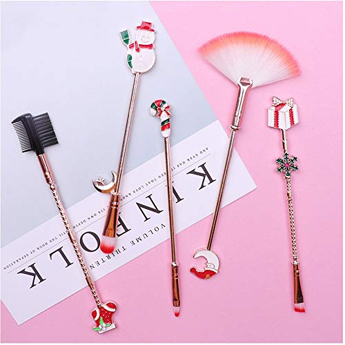 ZYU 8 Piezas Sakura Marinero Luna Cepillo cosmético Maquillaje cepillos Kit de Herramientas Ojo Shader Natural Sintético Pelo Rosa Hacer