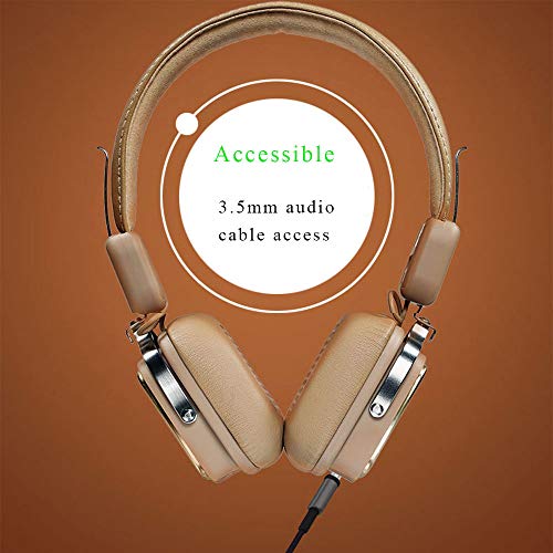 ZZS Auriculares, Bluetooth 4.1 Música HiFi Auriculares Bricolaje Se Puede Conectar Al Cable De Audio Cómodas Orejeras Auriculares,Plata