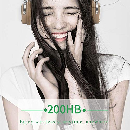 ZZS Auriculares, Bluetooth 4.1 Música HiFi Auriculares Bricolaje Se Puede Conectar Al Cable De Audio Cómodas Orejeras Auriculares,Plata