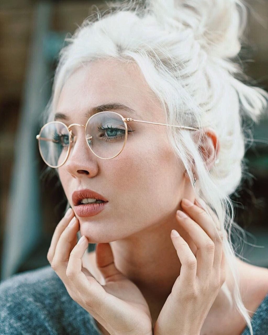 Gafas redondas de mujer