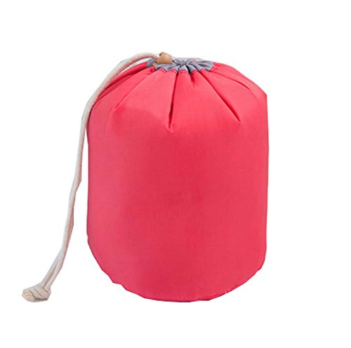 1 bolso cosmético de la alta capacidad de la PC/bolso del almacenaje del recorrido Cilíndrico, rojo