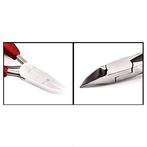 1 juego de tijeras de pinzas de uña profesional con acero inoxidable y doble resorte mango suave grandes cortaúñas para herramientas de pedicura con bordes afilados y fácil recorte.